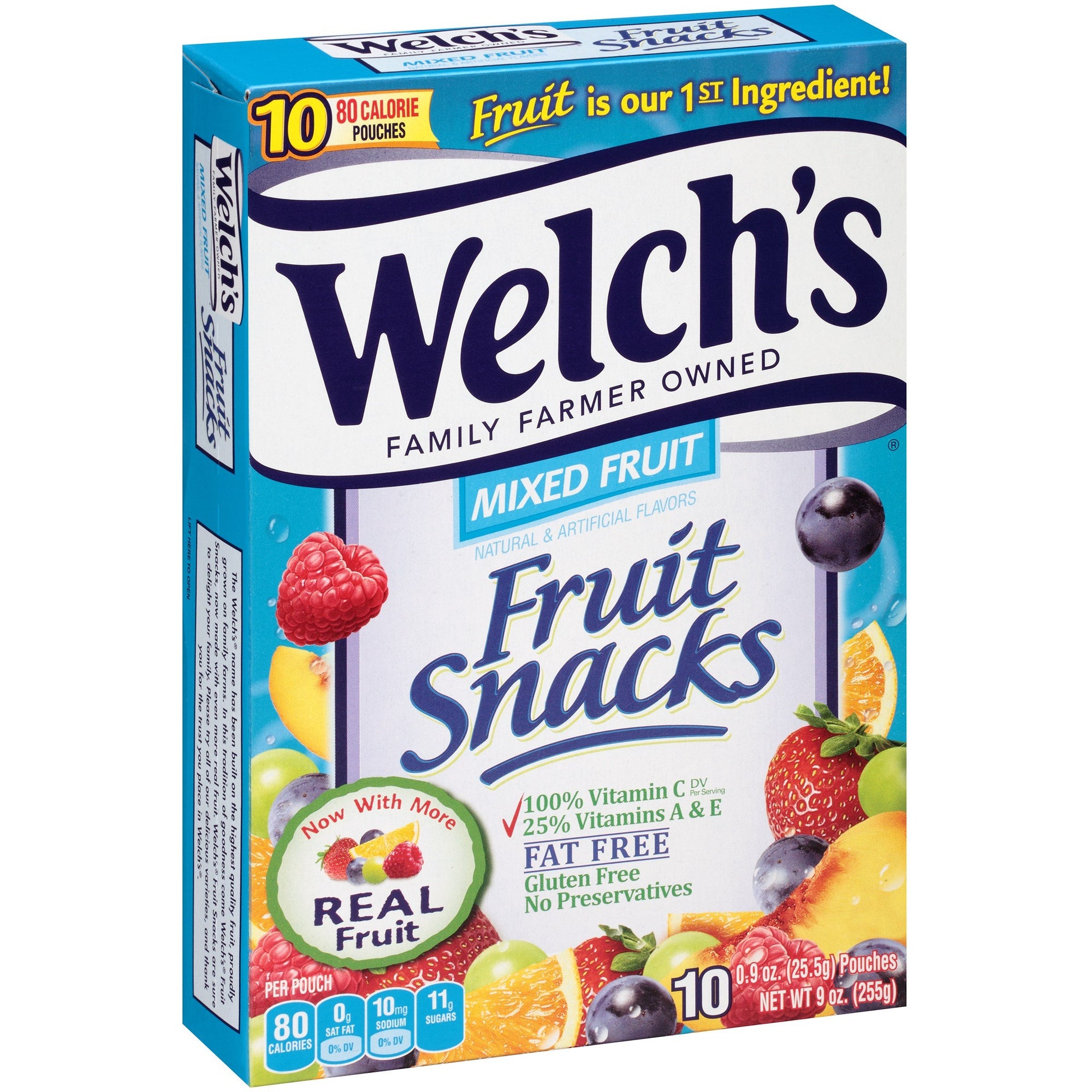 Welch's Fruit Snacks Mixed Fruit 10 Pouches