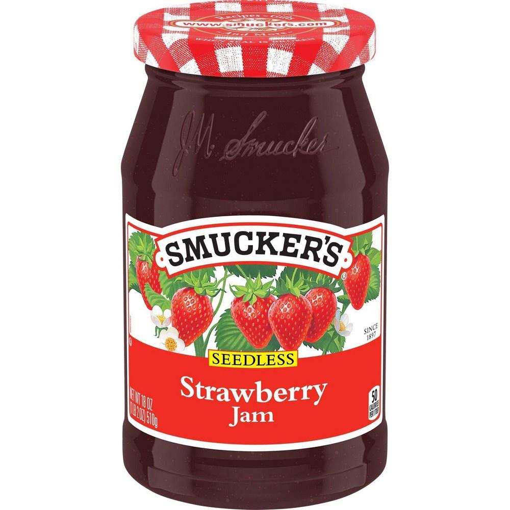 Smucker's Strawberry Jam, Seedless, 18oz