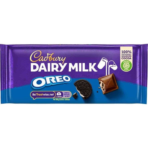 Cadbury Dairy Milk Chocolate Bar, Oreo 120g