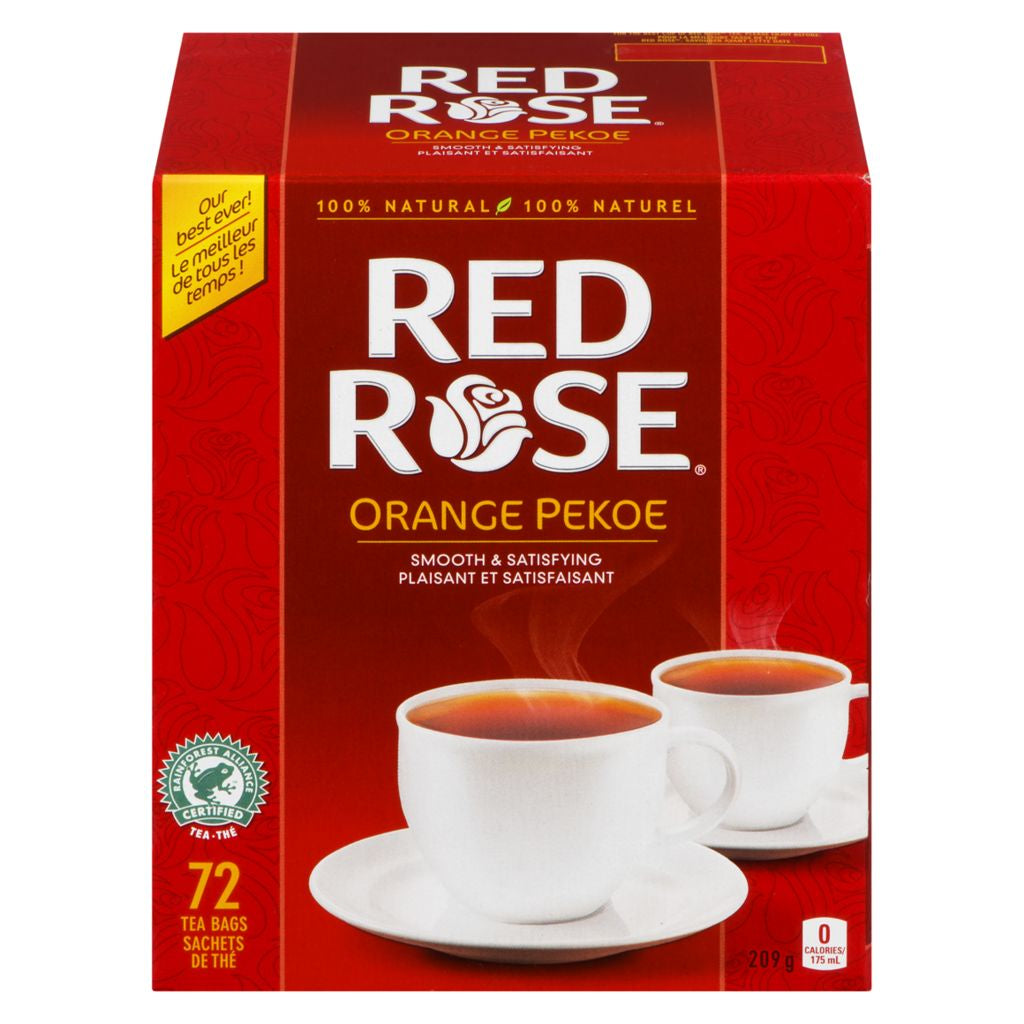 Red Rose Tea, Orange Pekoe, 72 Ct