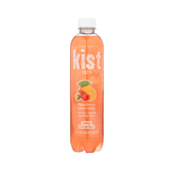 Kist Sparkling Water, Raspberry Lemonade, 17 fl oz