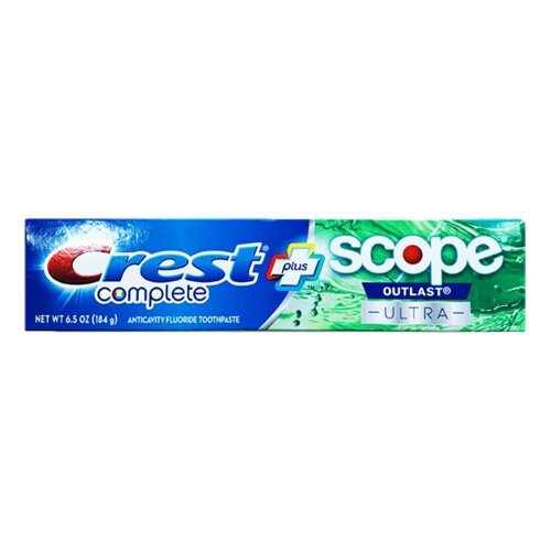 Crest Toothpaste, Complete Scope plus Ultra Oulast, 6.5oz