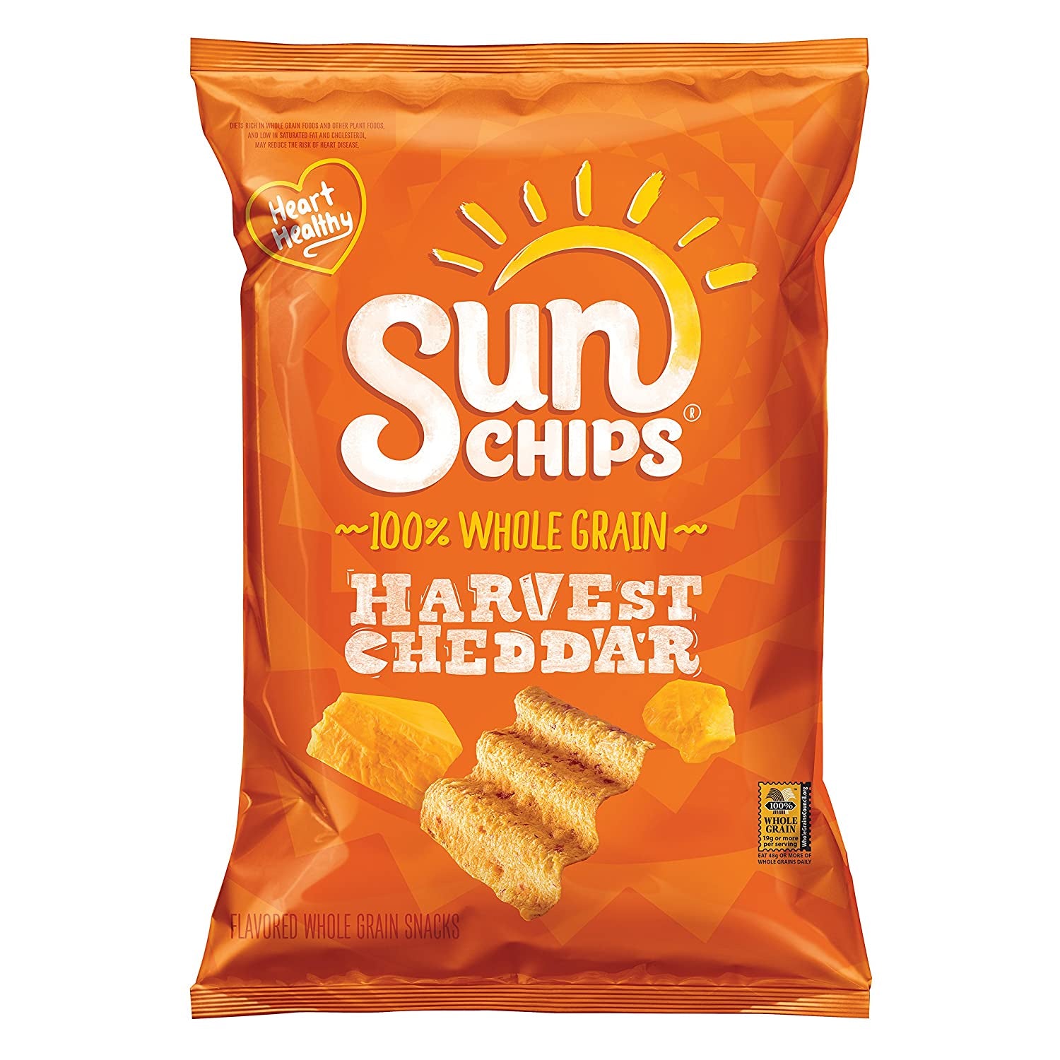 Frito Lay Sun Chips, Harvest Cheddar, 7 Oz