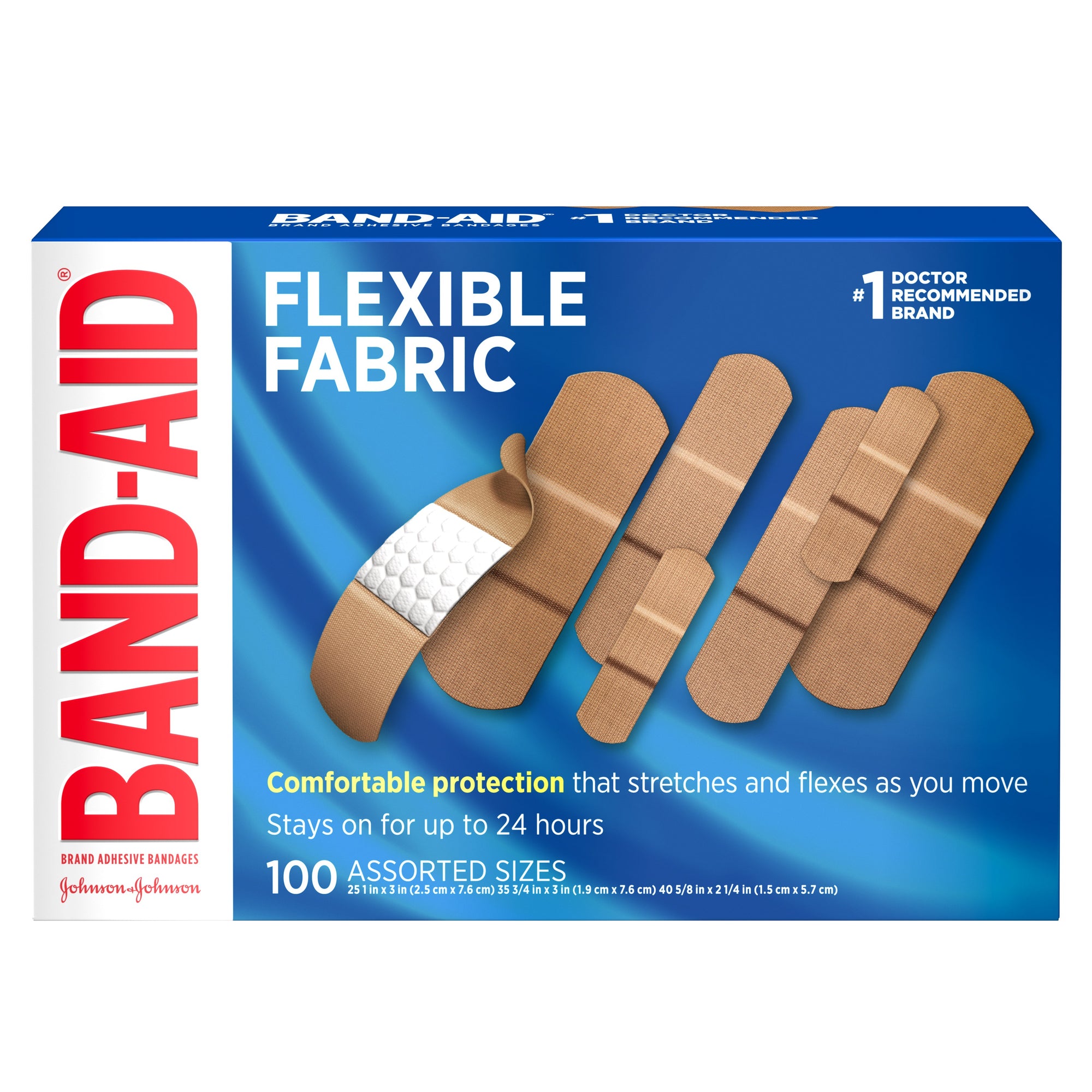 Johnson & Johnson Band-aids, Flexible Bandages 100 Ct