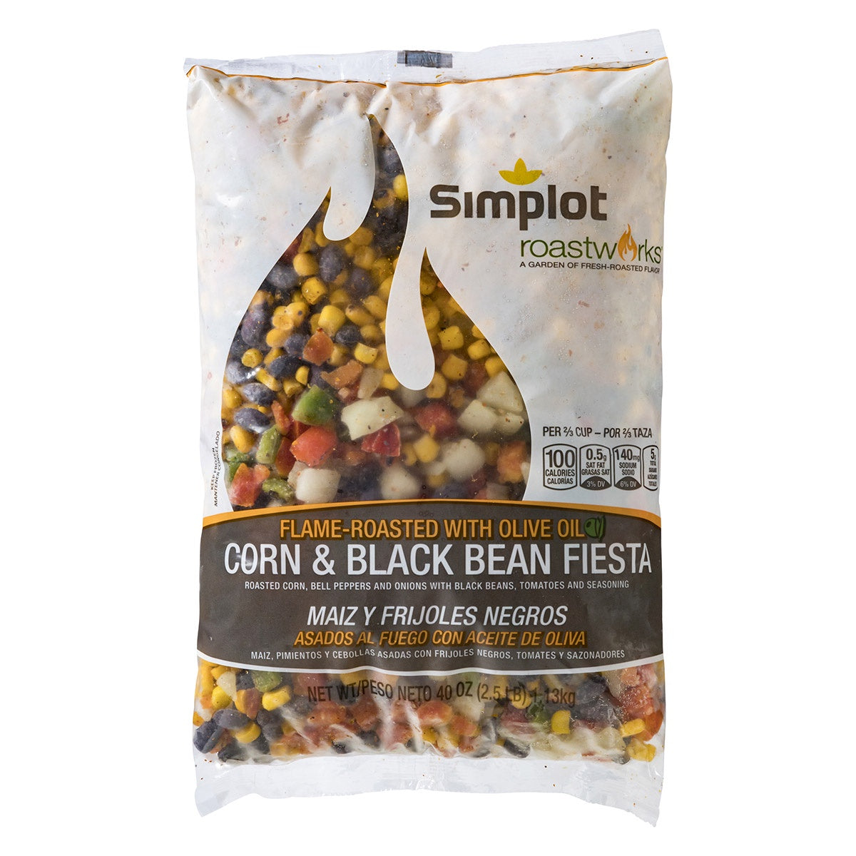 Simplot RoastWorks Corn & Black Bean Fiesta, Flame Roasted, 2.5 lb