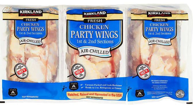 Kirkland Chicken Party Wings, Air Chilled, $3.29/lb - FRESH