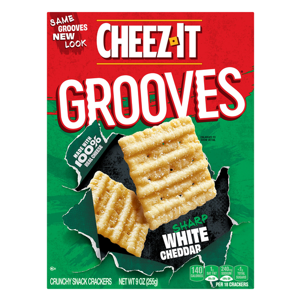 Cheez-it Crackers, Grooves, Sharp White Cheddar 9oz