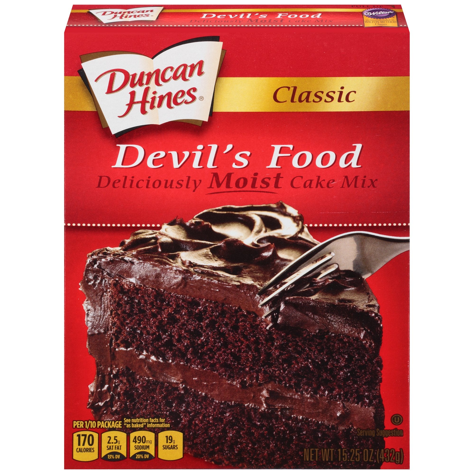 Duncan Hines Cake Mix, Devil's Food, 15.25 Oz