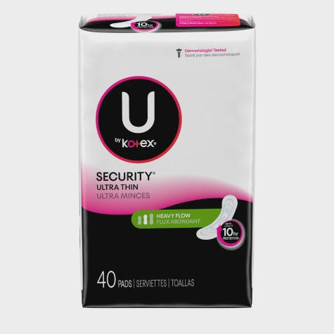 U by Kotex Pads, Ultra Thin, Heavy 40ct