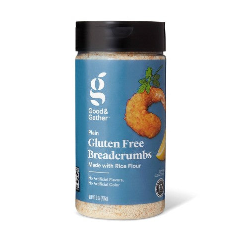 Good & Gather Gluten Free Bread Crumbs, Plain, 9 oz