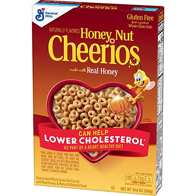 General Mills Cereal, Honey Nut Cheerios, 10.8 oz