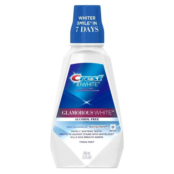 Crest Mouthwash, 3D Glamorous White 32oz