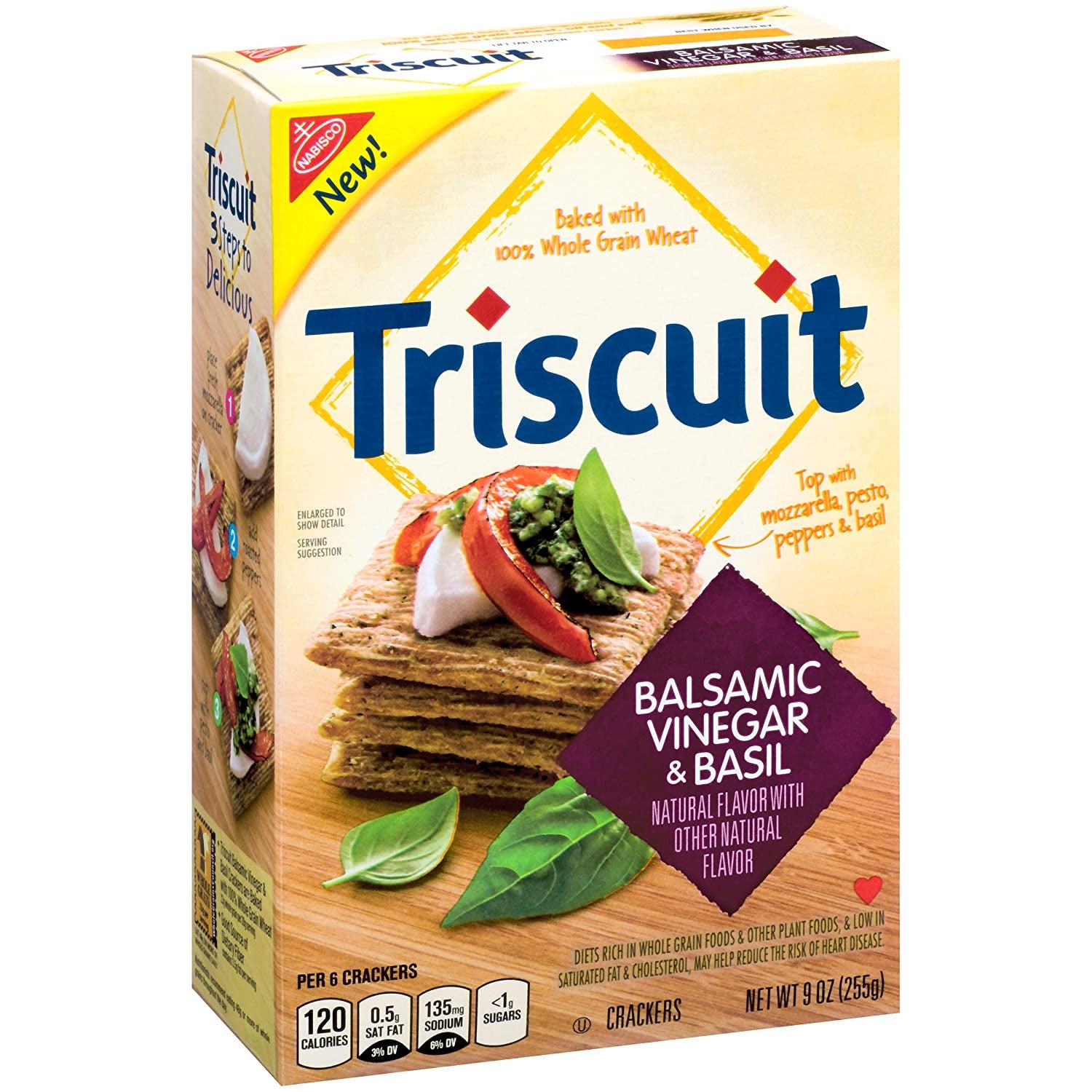 Nabisco Crackers, Triscuit Balsamic Vinegar & Basil, 8.5oz