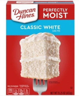 Duncan Hines Cake Mix, Classic White, 15.25 Oz