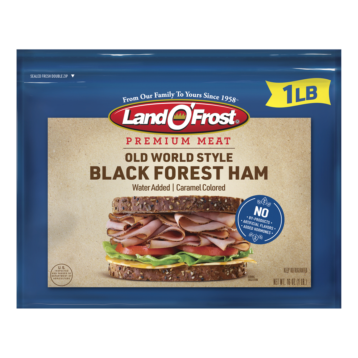 Land O' Frost Deli Meat Premium, Black Forest Ham, 16 oz