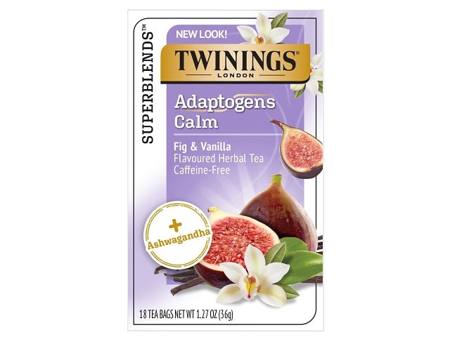 Twinings Tea, Adaptogens Calm, Fig & Vanilla, 18 ct