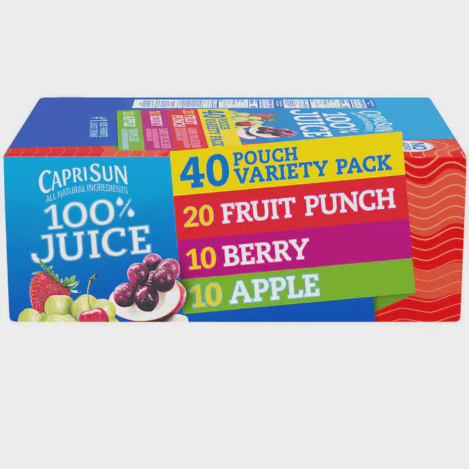 Caprisun, Variety Pack 40 ct, Costco