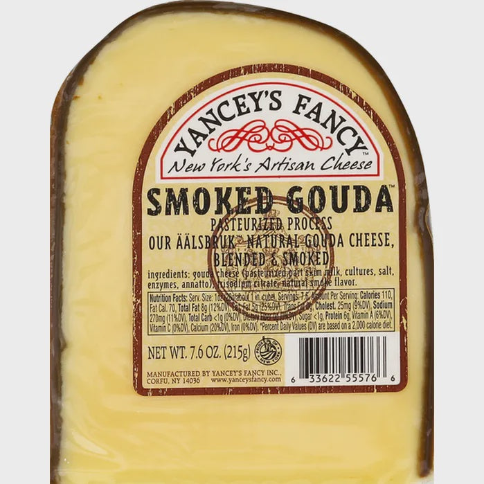 Yancy's  Fancy Cheese, Smoked Gouda Wedge 7.6oz