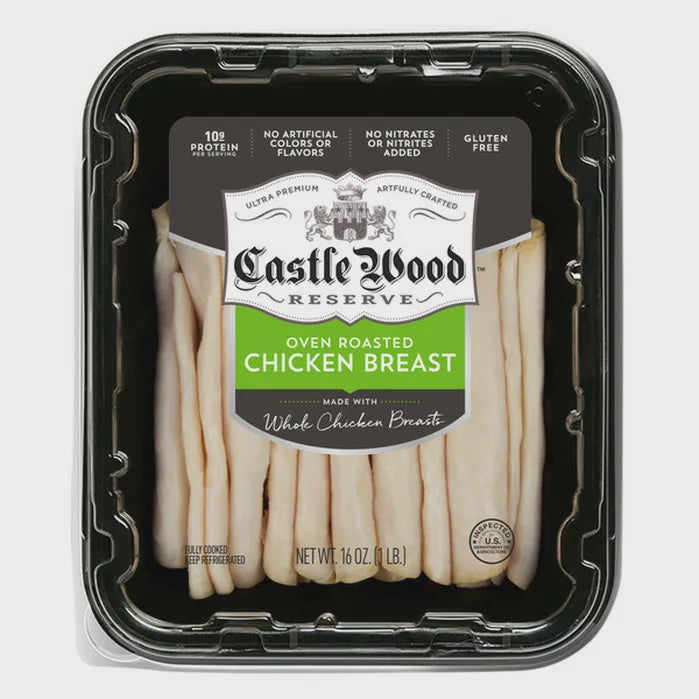 Castle Wood Reserve Oven Roasted Chicken Breast Lunch Meat, 16oz