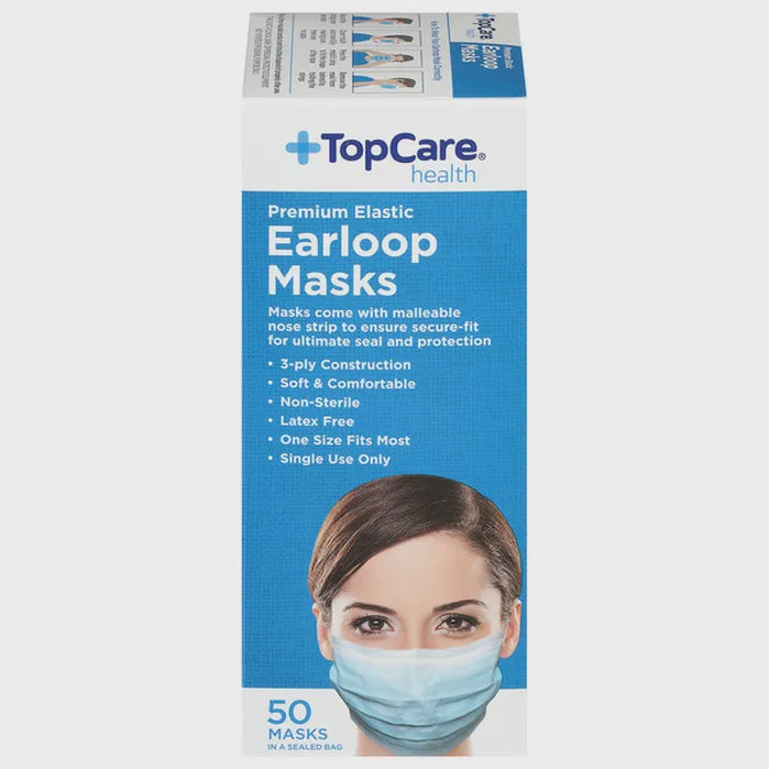 Topcare Masks, Blue 50ct