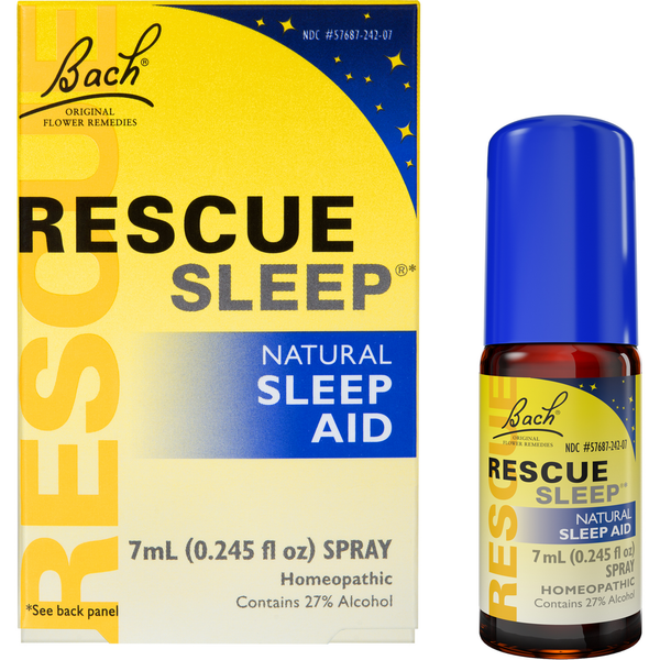 Bach Rescue Sleep Natural Sleep Aid Homeopathic Spray, 0.245fl oz(7mL)