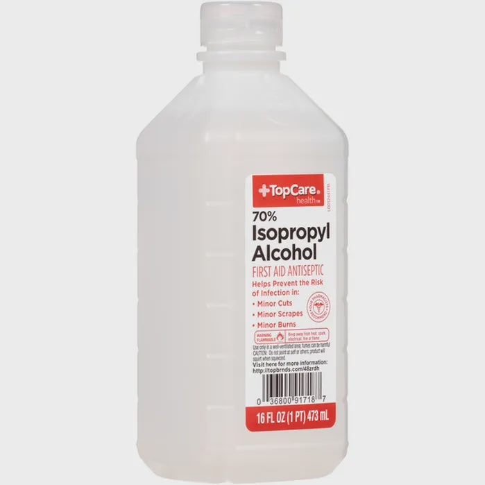 TopCare 70% Isopropyl Alcohol, First Aid Antiseptic, 32 Fl Oz