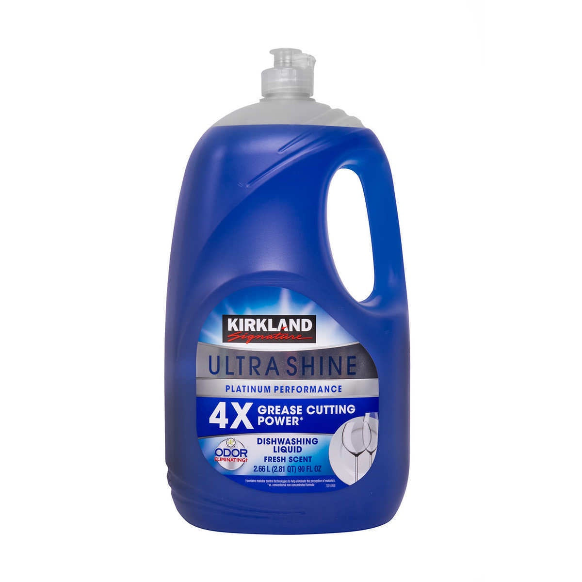 Kirkland Dish Soap. Ultra Shine,Platinum Performance, Fresh Scent, 90fl oz