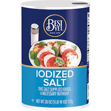 Best Yet Salt, Iodized, 26oz