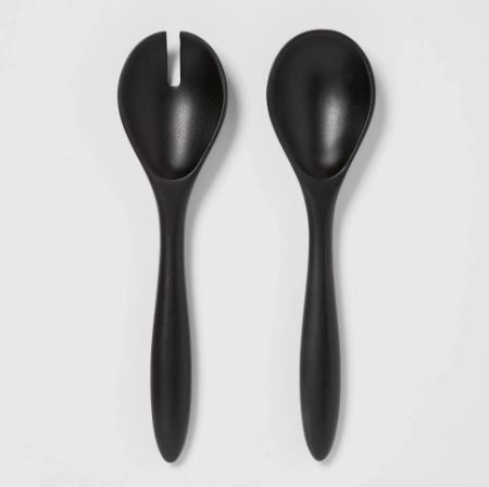 Acacia Serving Utensil Set, Black