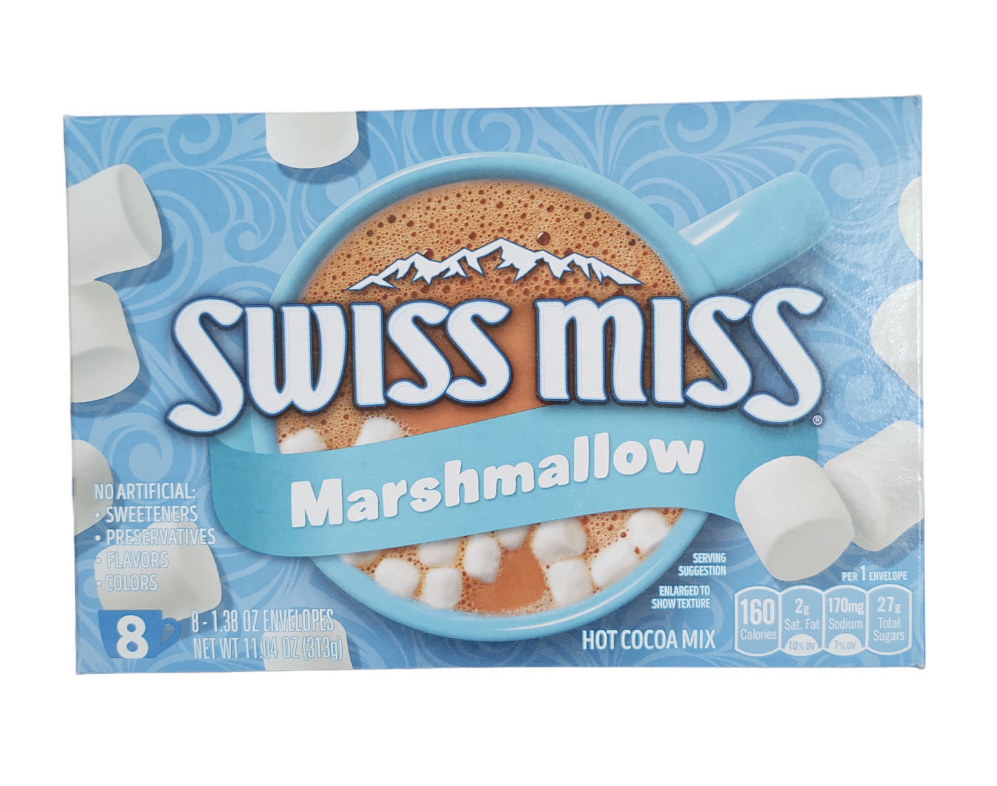 Swiss Miss Hot Chocolate Mix, Marshmallow, 8 ct