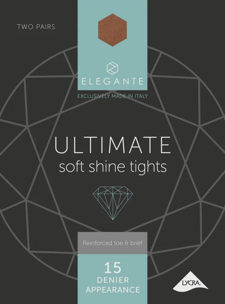 Elegante Ultimate Softshine Tights, 15 Den, Black, Medium